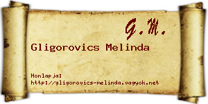 Gligorovics Melinda névjegykártya